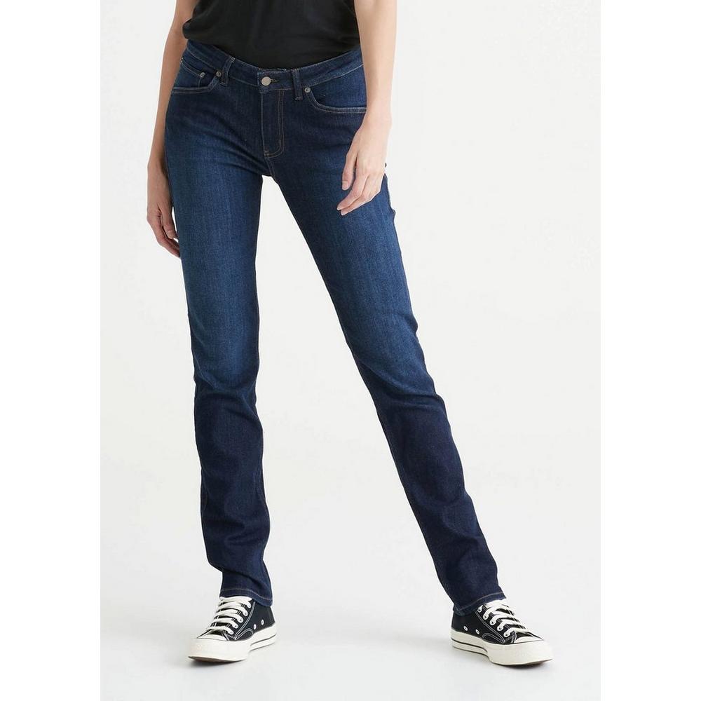 Women's Duer Performance Denim Mid Rise Slim Straight Jeans