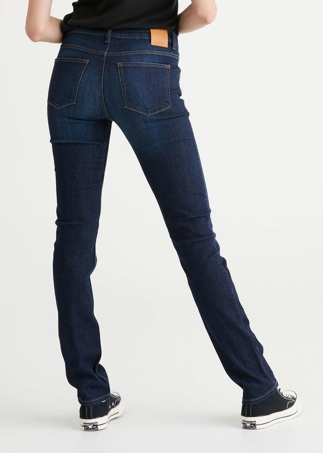 Women s Duer Performance Denim Mid Rise Slim Straight Jeans