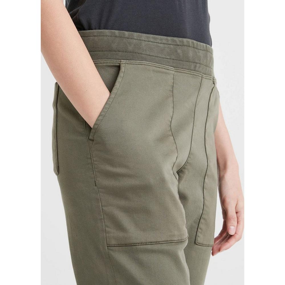 Ladies Multi Pocket Cargo Casual Pants Elastic Waist Corset Rope