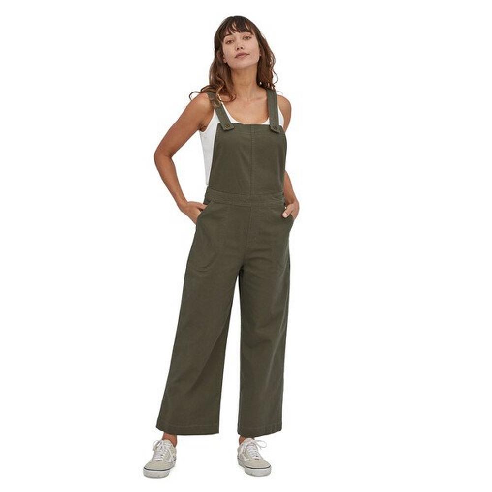 Patagonia Women's Stand Up Cropped Overalls - Green