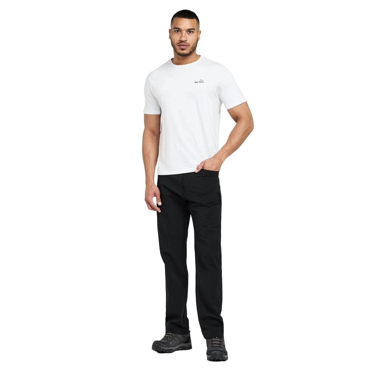 North Ridge Men?s Tech Walking Trousers (Reg) - Black