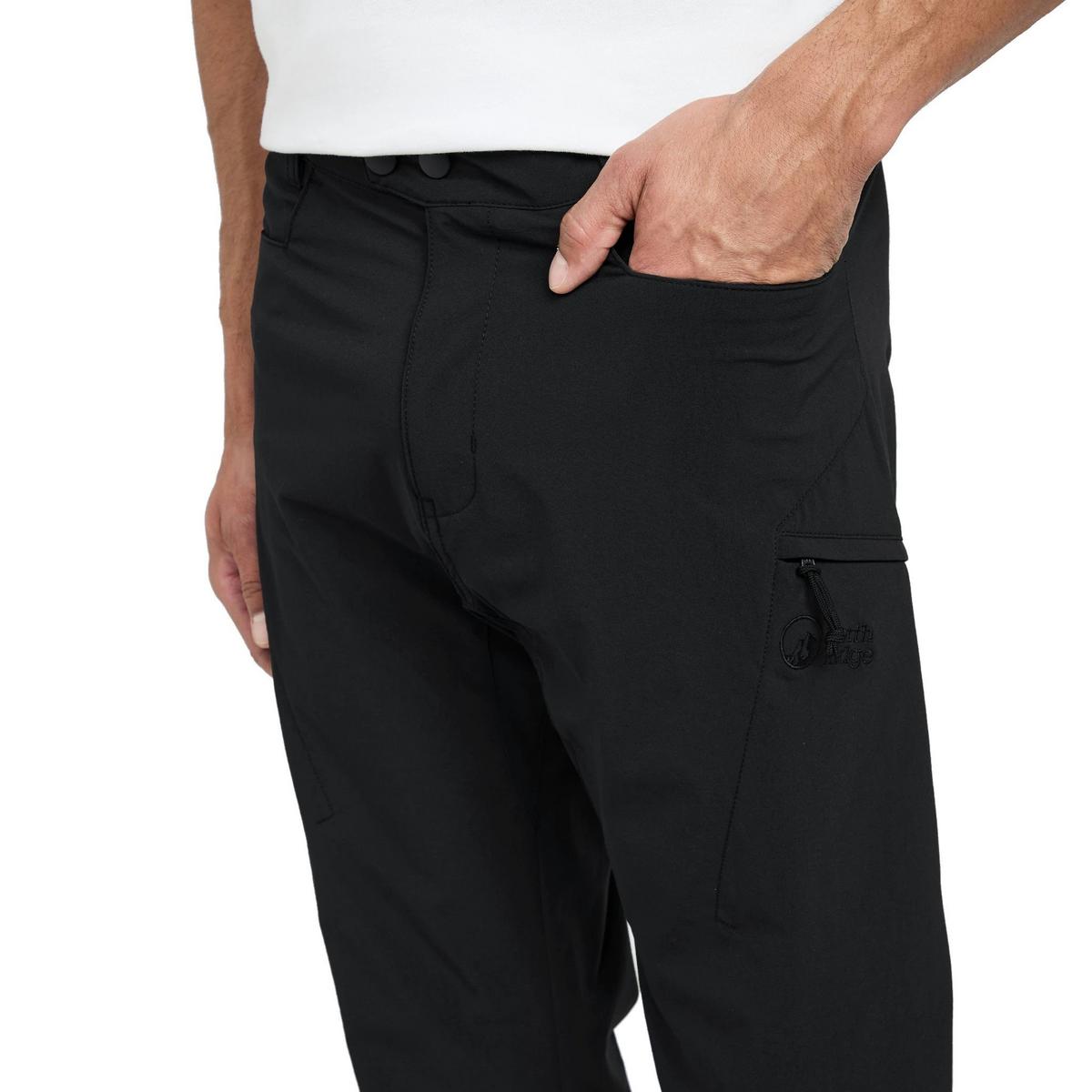 North Ridge Men?s Tech Walking Trousers (Reg) - Black