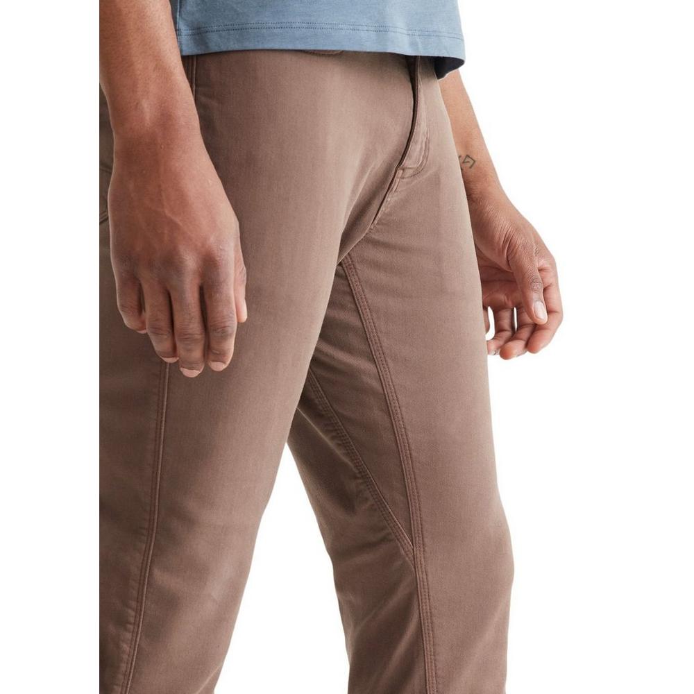 Duer Men's No Sweat Slim 32" Pants - Brown
