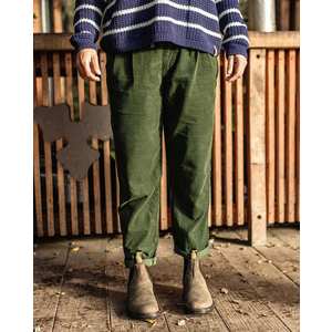 Women's Compass Recycled Corduroy Trouser - Green