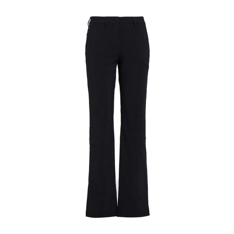 Women's Stretch Roll-Up Trousers (Regular) - Black