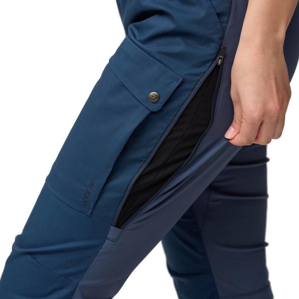 Fjallraven Women's Abisko Hybrid Trail Trousers - Navy