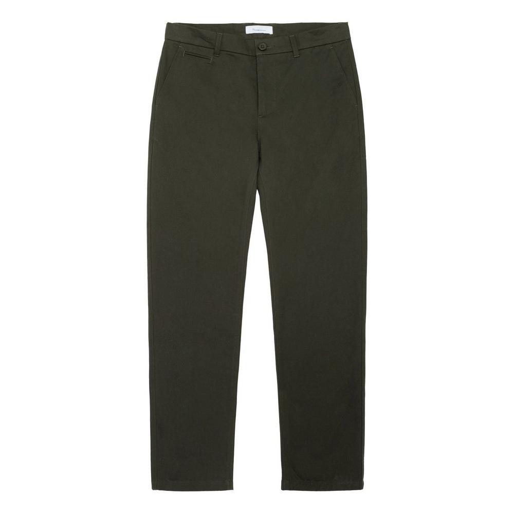 Knowledge Cotton Men's Chuck Twill Chino Pants - Regular - Green