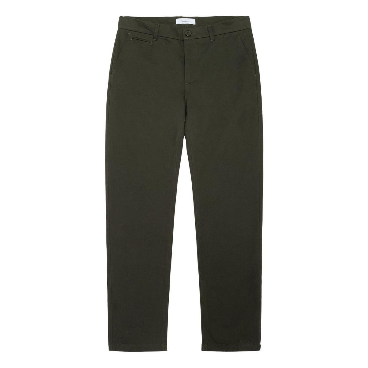 Knowledge Cotton Men's Chuck Twill Chino Pants - Regular - Green
