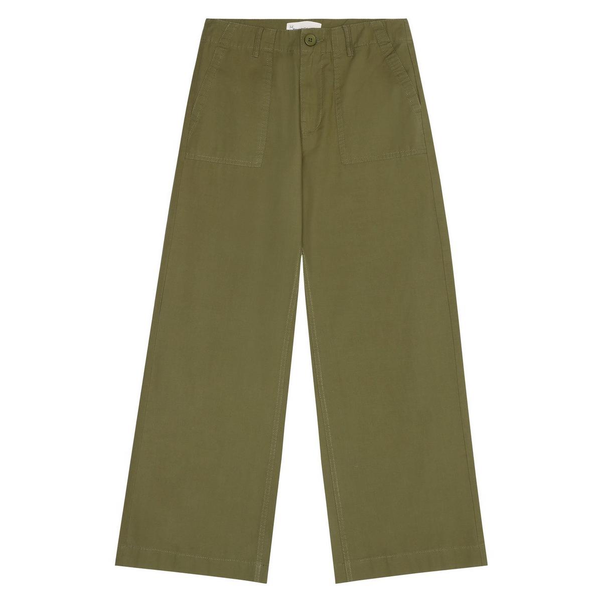 Knowledge Cotton Women's Posey Trousers - Green