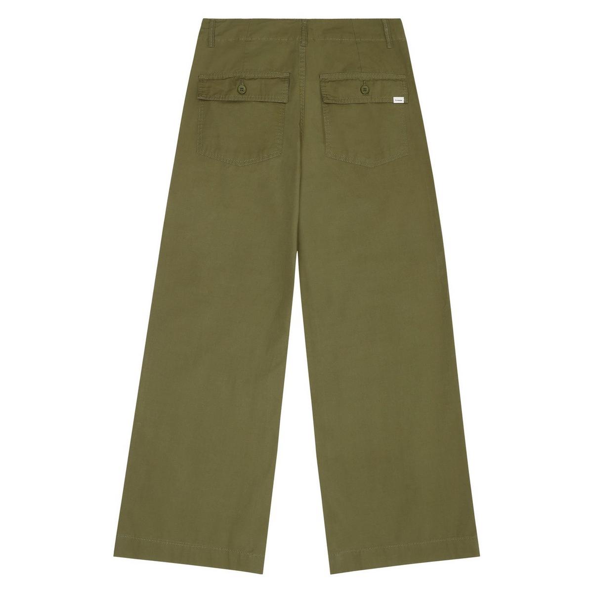 Knowledge Cotton Women's Posey Trousers - Green