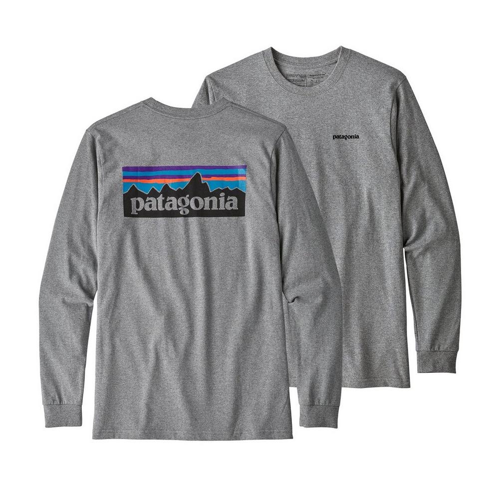 Patagonia Men's P-6 Logo Responsibili-Tee - Gravel Heather