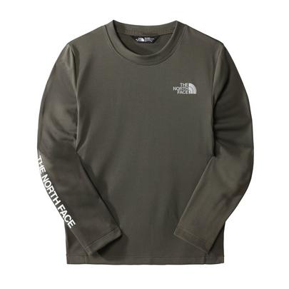 The North Face Kid's Never Stop Long Sleeve Tee - Taupe Green