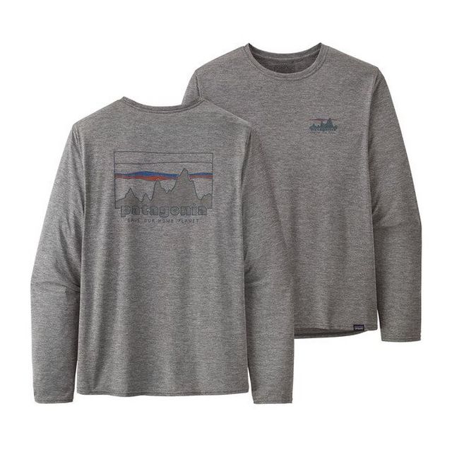 Patagonia Men s Long Sleeved Capilene Cool Daily Graphic Shirt Technical T shirts Tiso UK