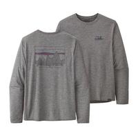 Men's Long-Sleeved Capilene Cool Daily Graphic Shirt - Skyline Grey
