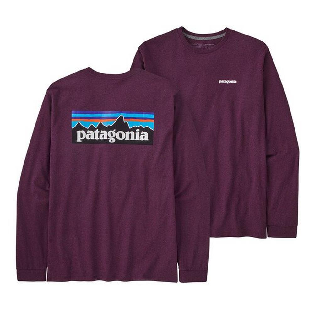 Men's Patagonia Long Sleeve P6 Logo Responsibilitee - Purple