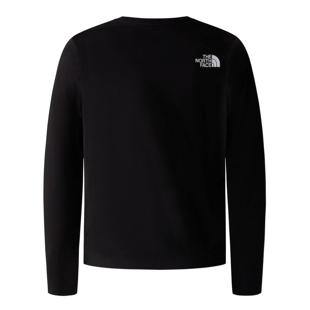 North face long hot sale sleeve t shirt white