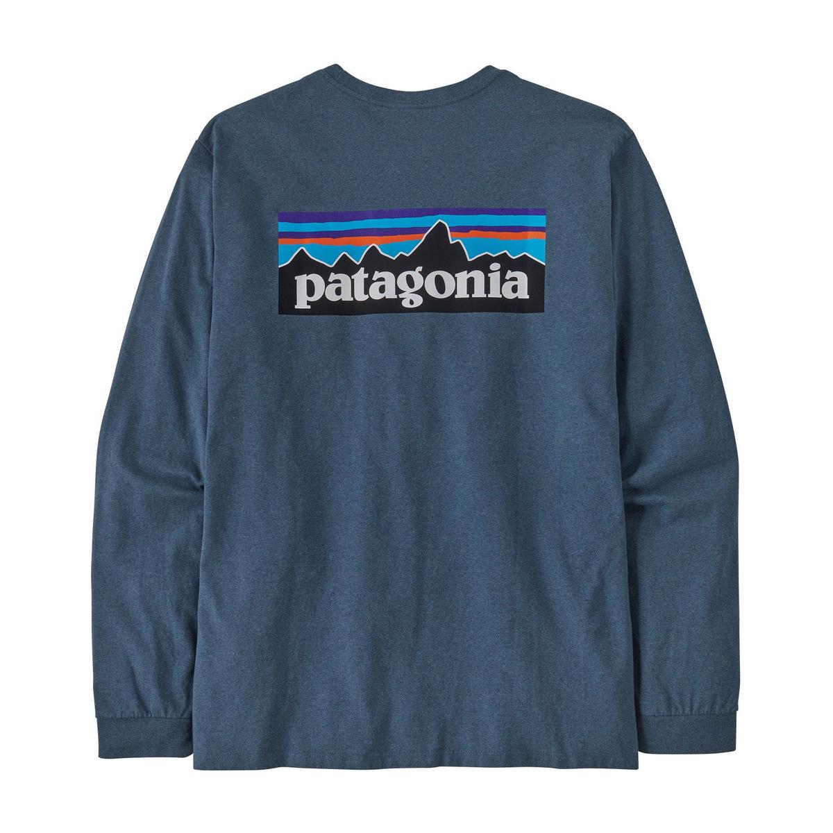 Patagonia Men's Long-Sleeved P6 Logo Responsibilitee - Blue