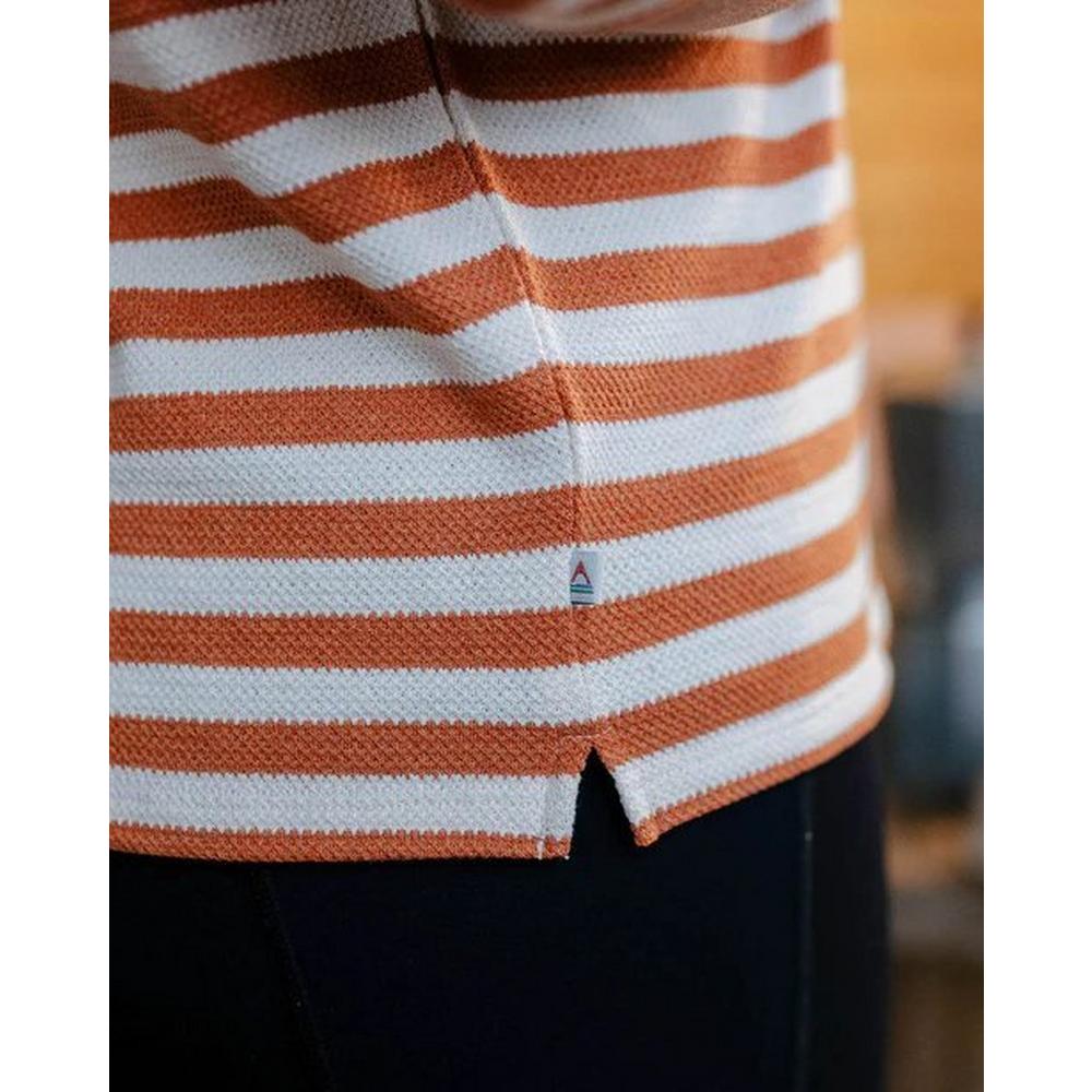 Passenger Women's Panorama Striped Long Sleeve T-Shirt - Glazed Ginger