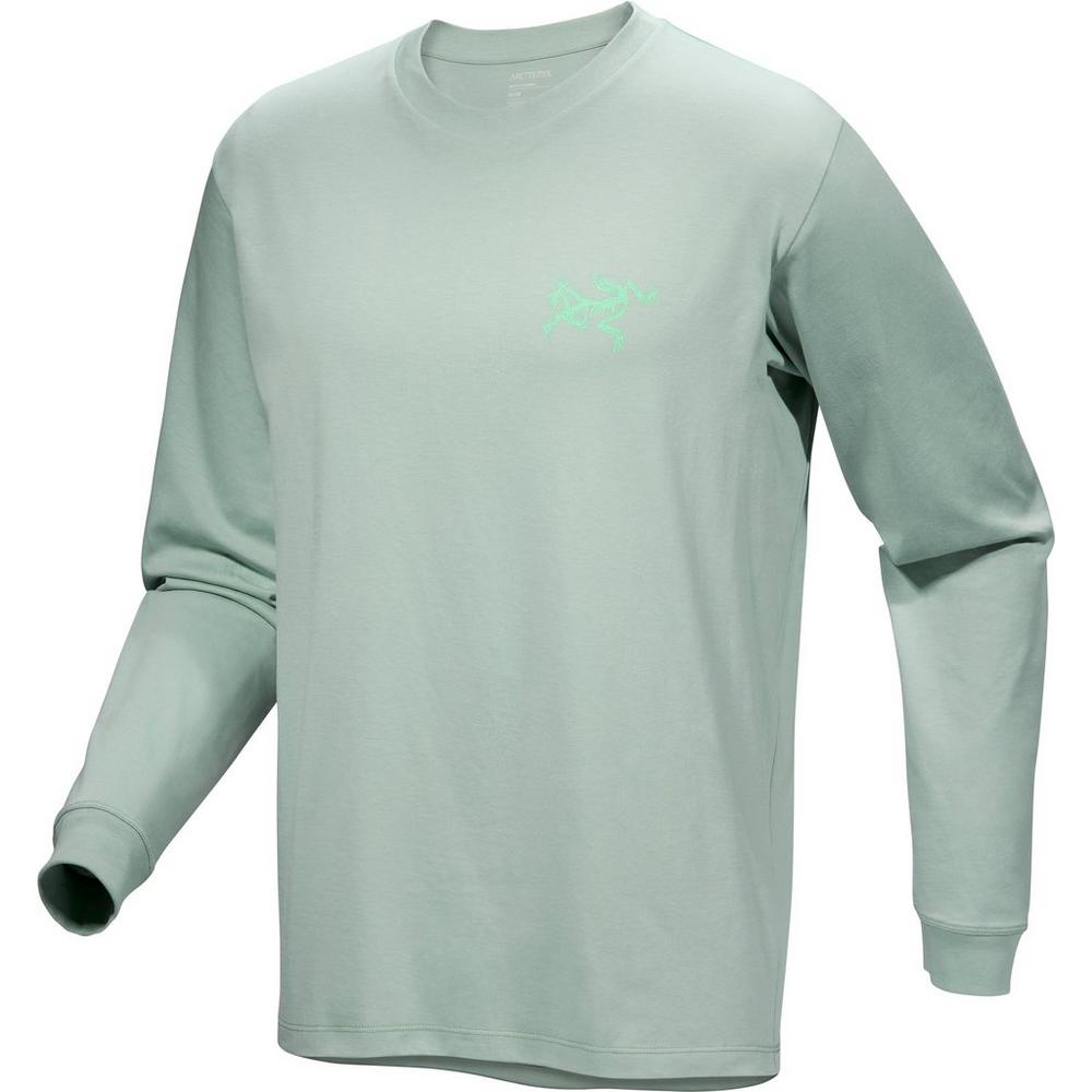 Arc'teryx Men's Kragg SL Cotton Long-Sleeve T-Shirt - Stone Green / Phosphorescent