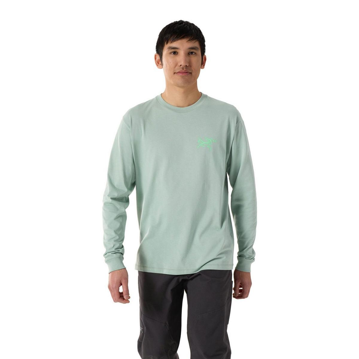 Arc'teryx Men's Kragg SL Cotton Long-Sleeve T-Shirt - Stone Green / Phosphorescent