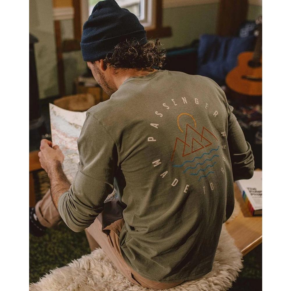 Passenger Men's Escapism Long-Sleeve T-Shirt - Green