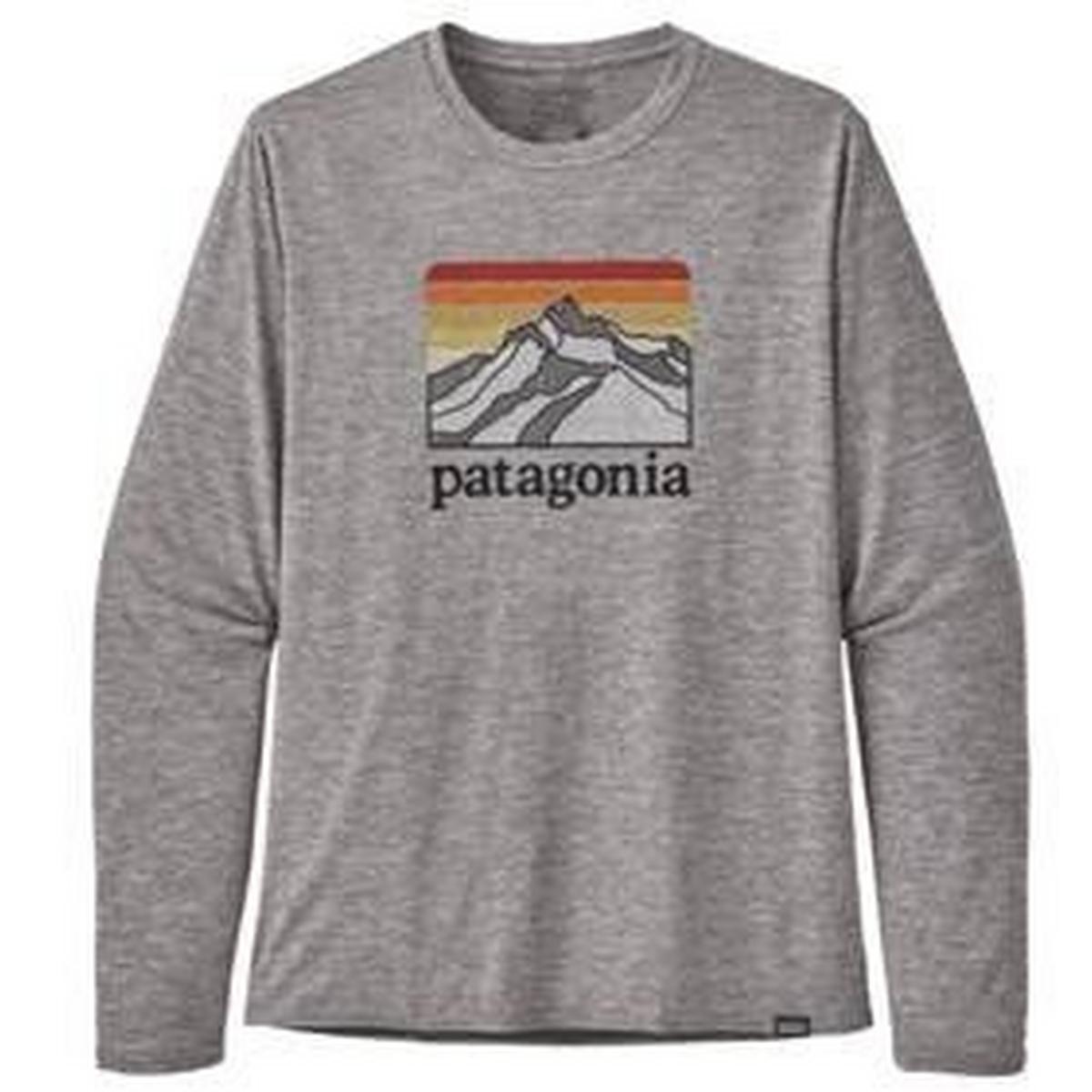 Patagonia Men's LS Capilene Cool Daily Graphic - Grey
