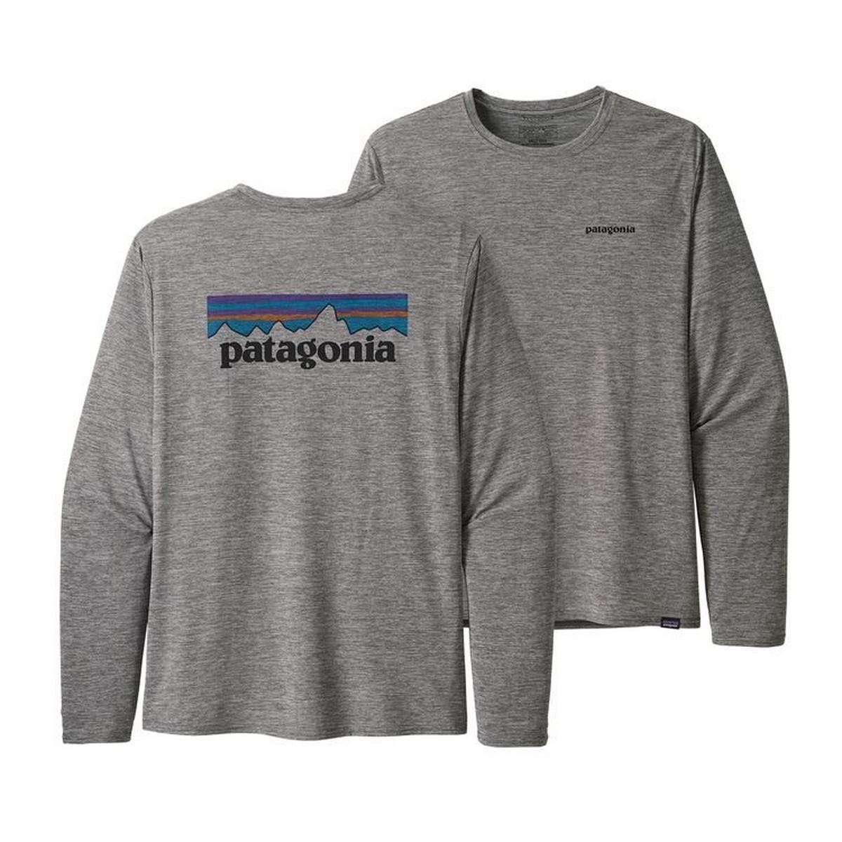 Patagonia Men's Patagonia Cap Cool Graphic LS T-shirt - Grey