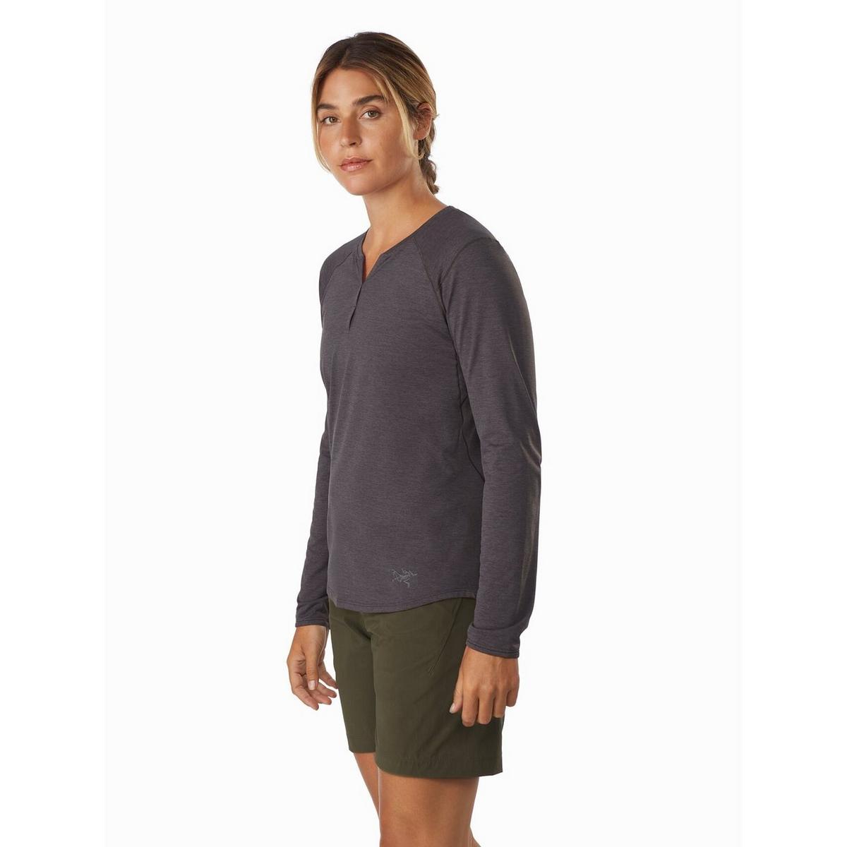 Arcteryx Women's Kadem Henley Top LS - Black