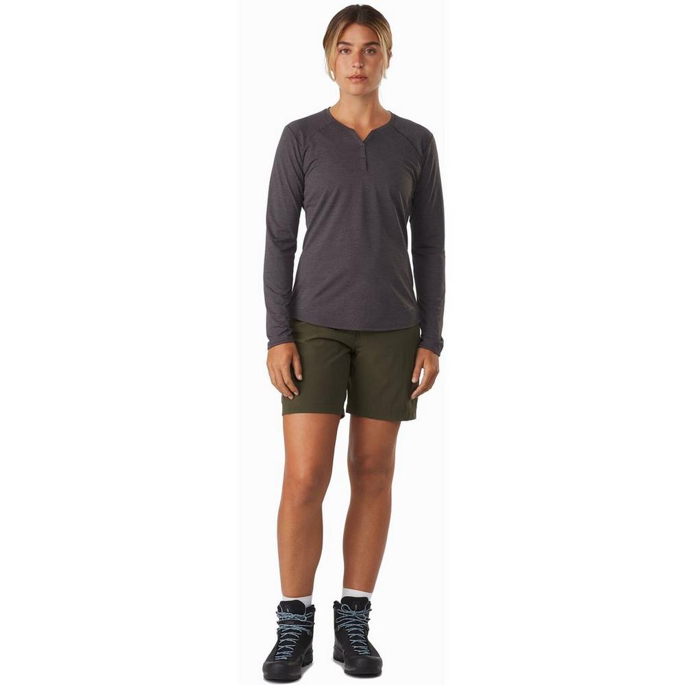 Arcteryx Women's Kadem Henley Top LS - Black