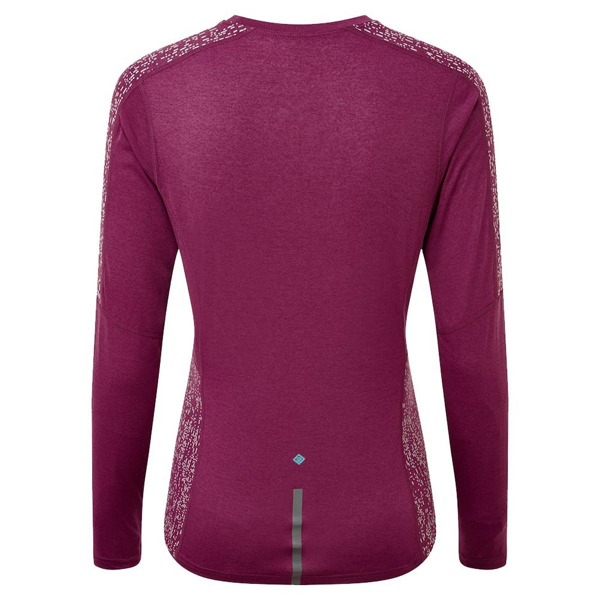 Ron Hill Women's Life Nightrunner Long Sleeved Tee - Grape / Jade Reflect