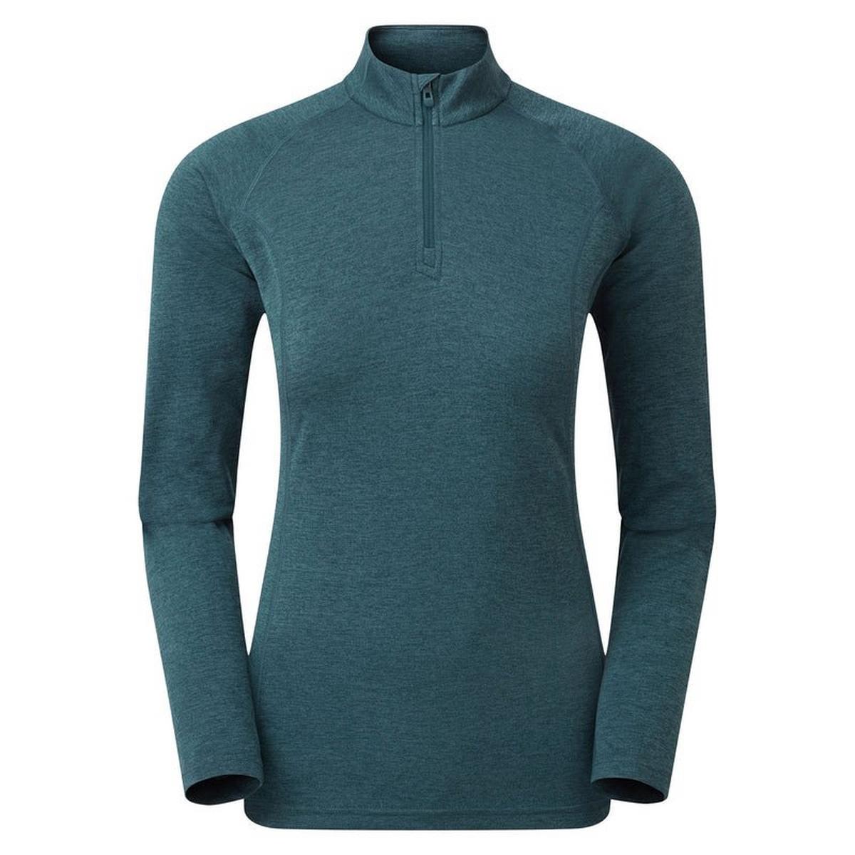 Montane Women's Dart Zip Neck T-Shirt - Orion Blue