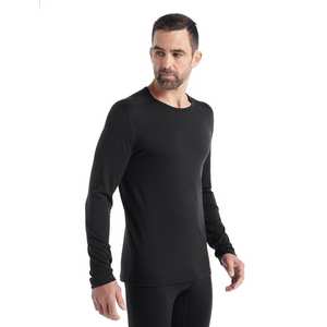 Men's Merino 200 Oasis Long Sleeve Crewe Top - Black