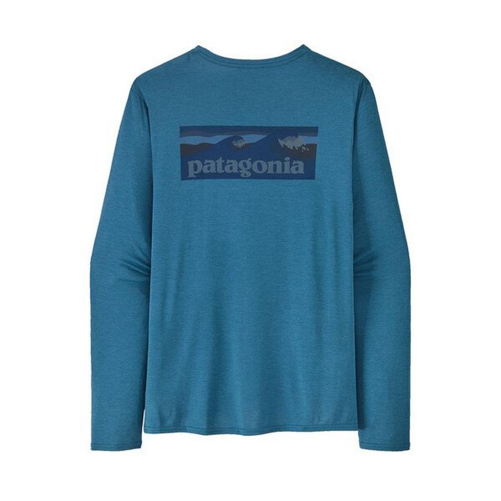 Patagonia logo sale long sleeve