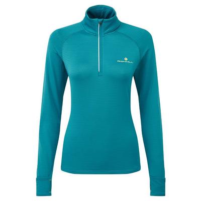 Ronhill Women's Tech Winter Half-Zip Tee - Blue