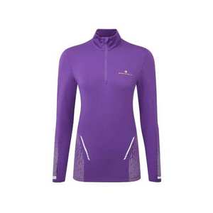 Women's Tech Reflect Half Zip Tee - Purple