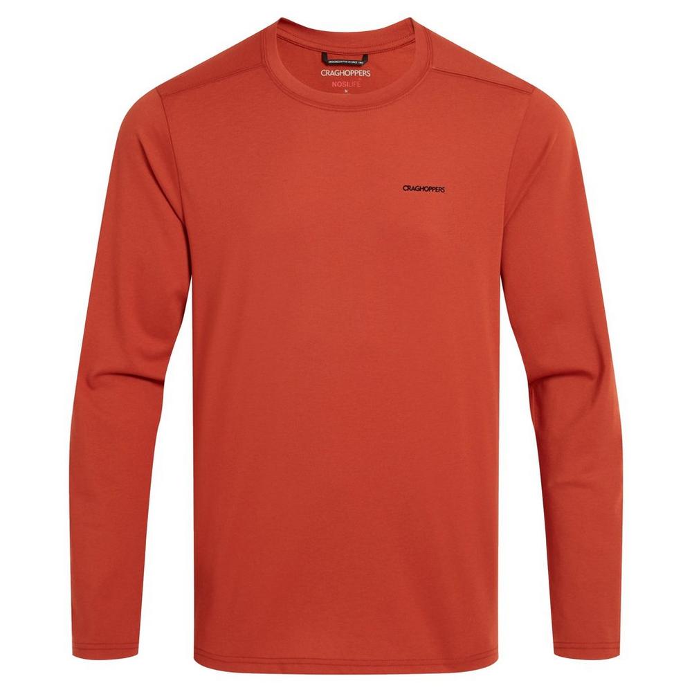 Craghoppers Men's NosiLife Abel Long-Sleeve T-Shirt - Red