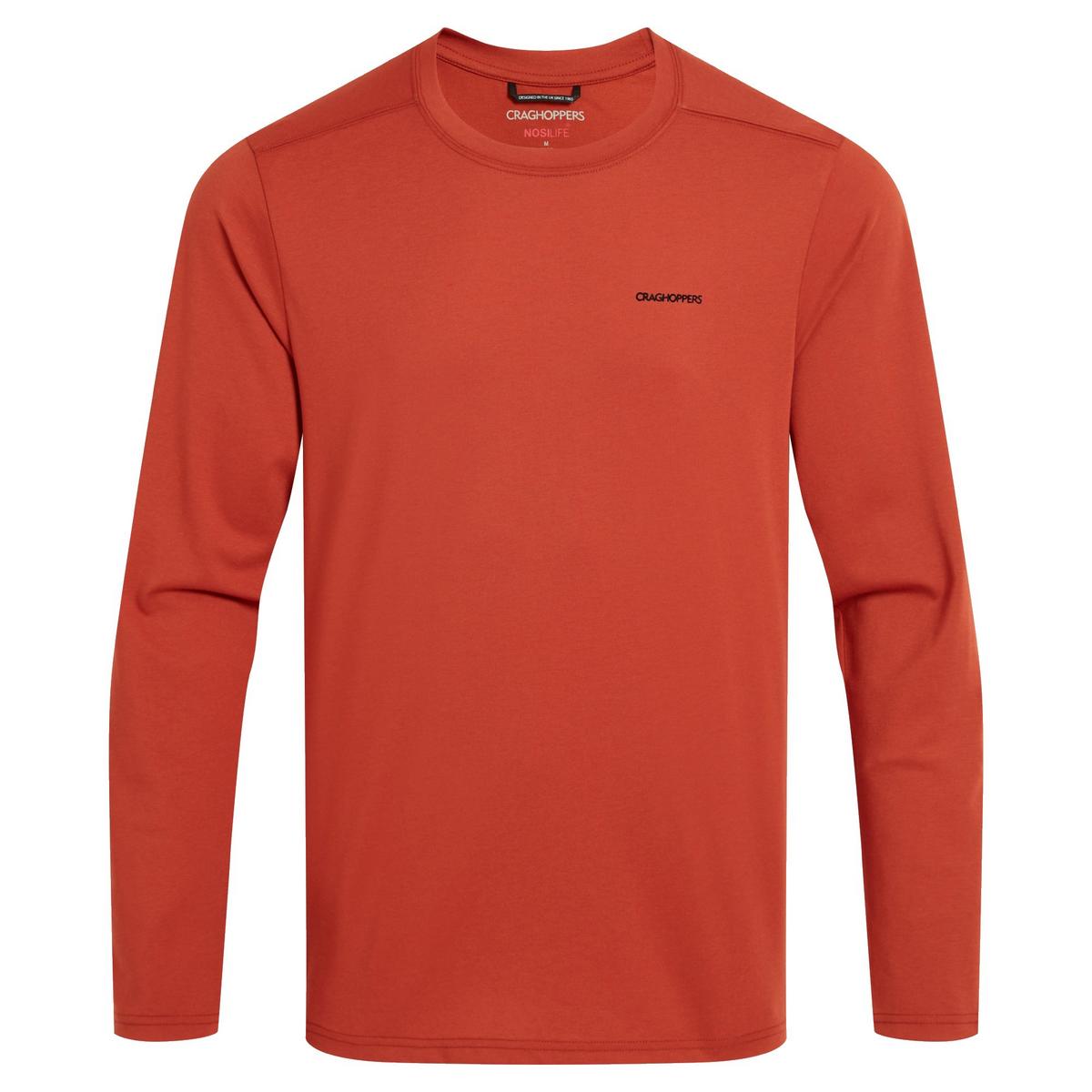 Craghoppers Men's NosiLife Abel Long-Sleeve T-Shirt - Red