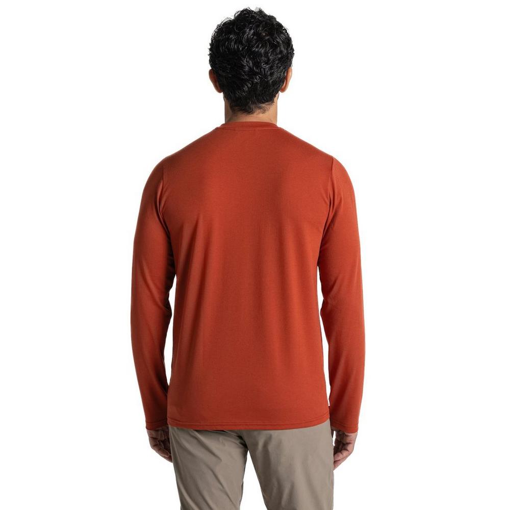 Craghoppers Men's NosiLife Abel Long-Sleeve T-Shirt - Red