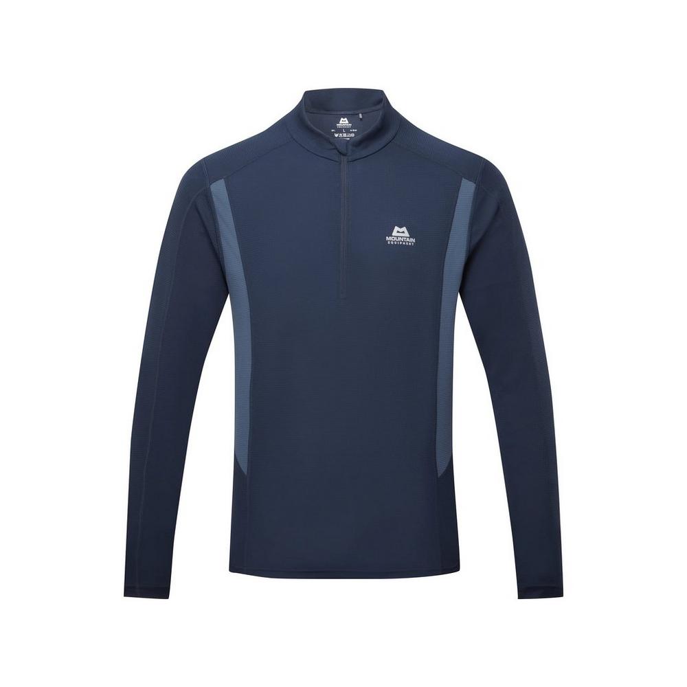 Mountain Equipment Men's Ignis Long-Sleeve Zip T-Shirt - Navy