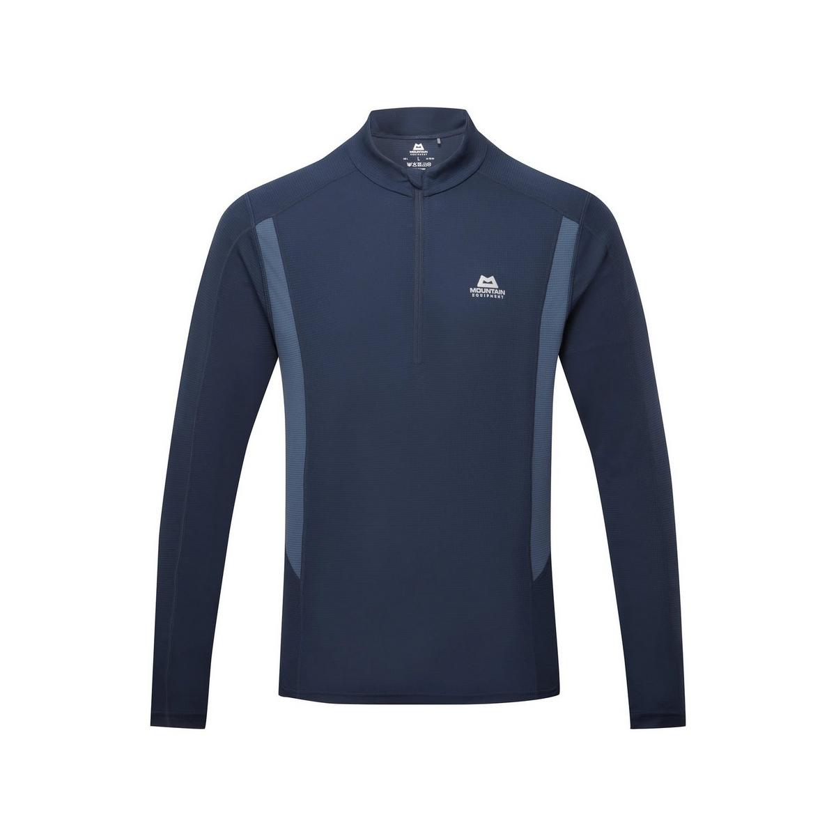 Mountain Equipment Men's Ignis Long-Sleeve Zip T-Shirt - Navy