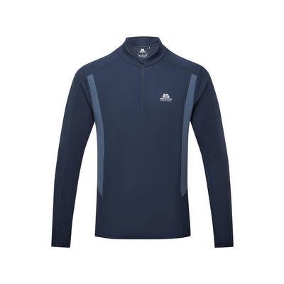 Mountain Equipment Men's Ignis Long-Sleeve Zip T-Shirt - Navy