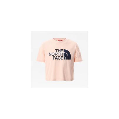 The North Face Girls Easy Crop Tee - Pearl Blush