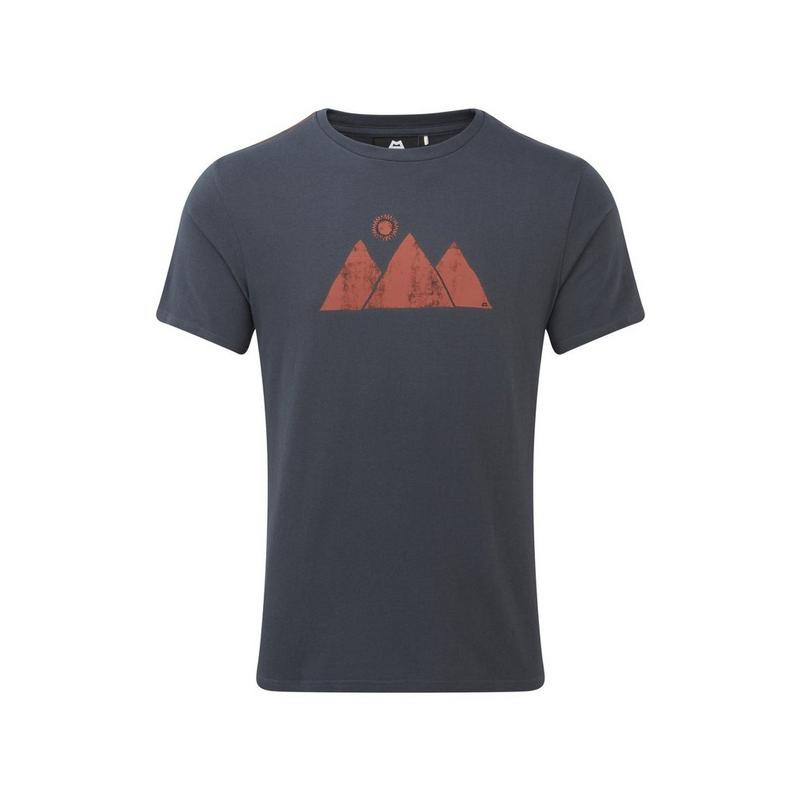 Men's Mountain Sun Tee - Ombre Blue