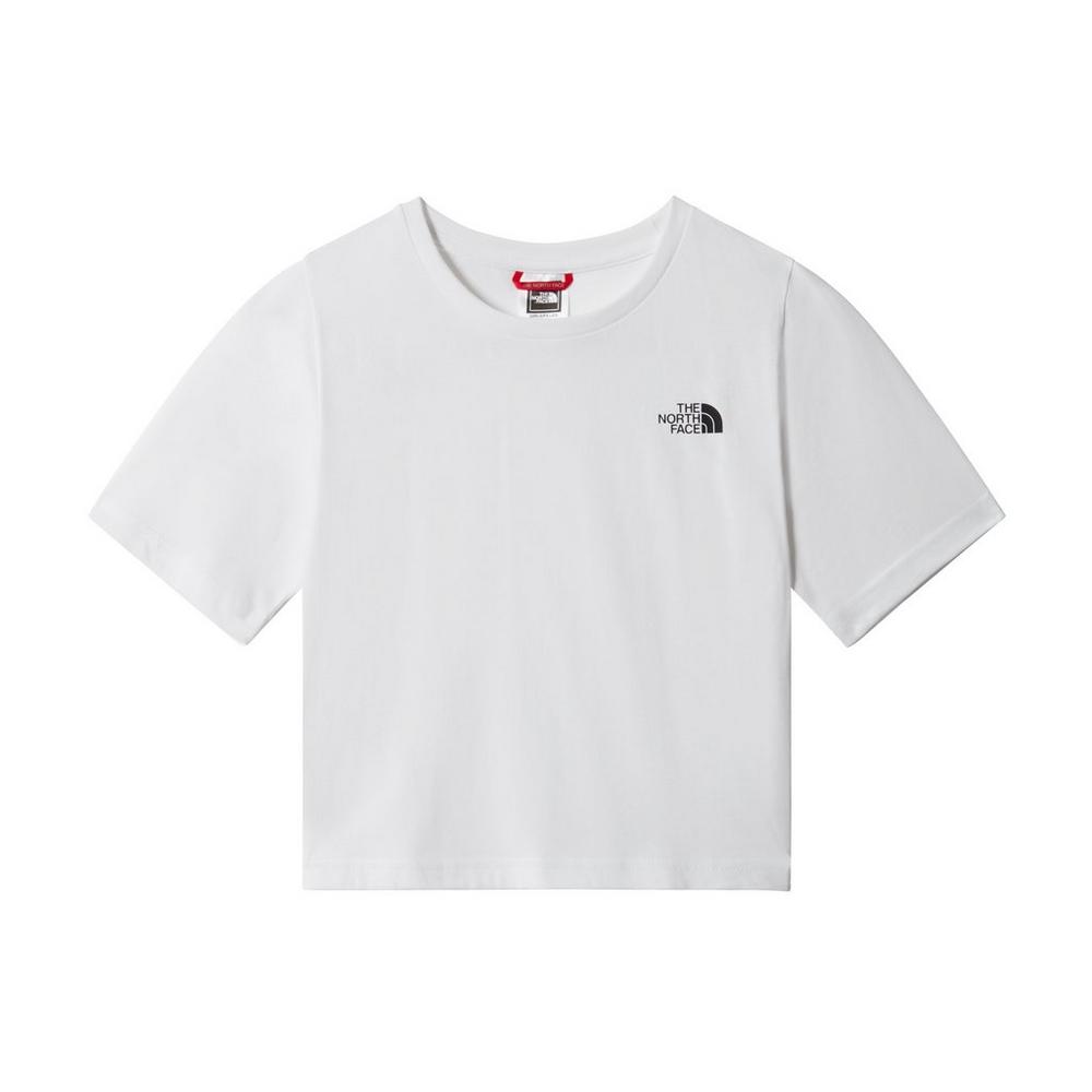 The North Face Kids Simple Dome Crop Tee - White