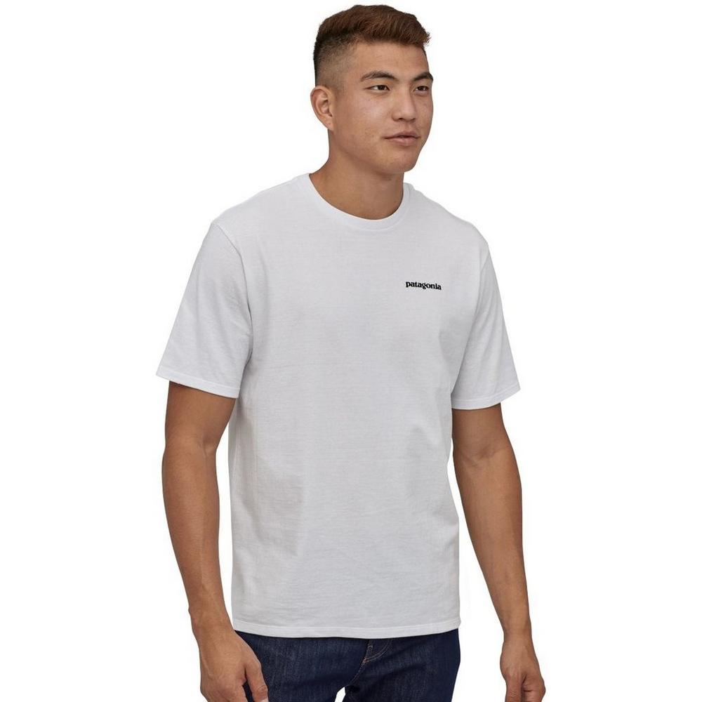 Patagonia Men's P6 Logo Responsibilitee - White