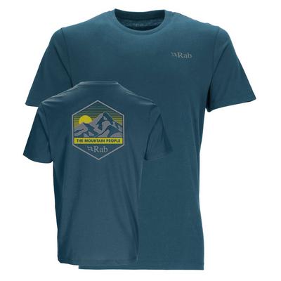 Rab Men's Stance MTN Peak Short-Sleeve T-Shirt - Blue