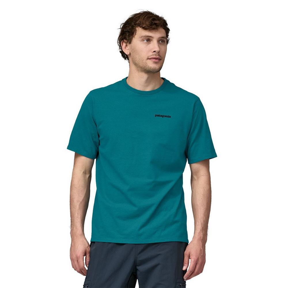 Patagonia Men's P6 Logo Responsibilitee - Belay Blue