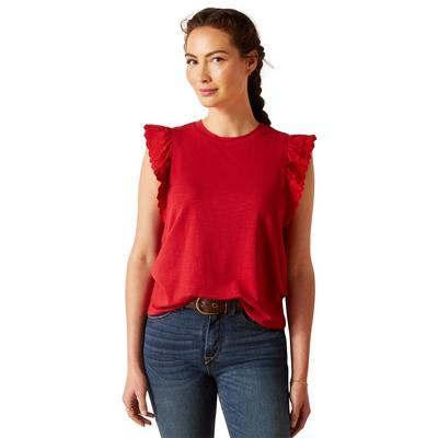 Ariat Women's Ludlow Short-Sleeved Top - Red