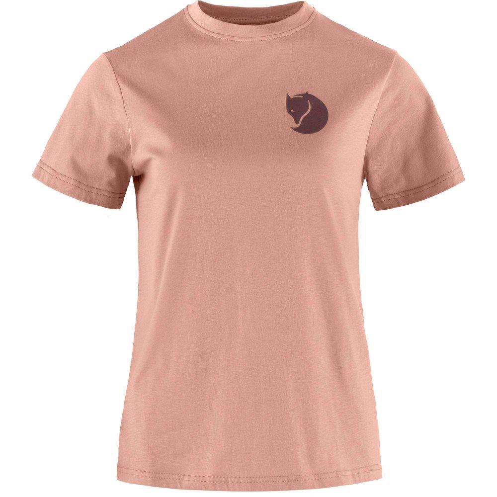 Fjallraven Women s Fox Boxy Logo T Shirt Dusty Rose