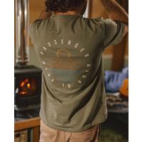  Men's Escapism Cotton T-Shirt - Green